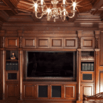 mahogany wall paneling