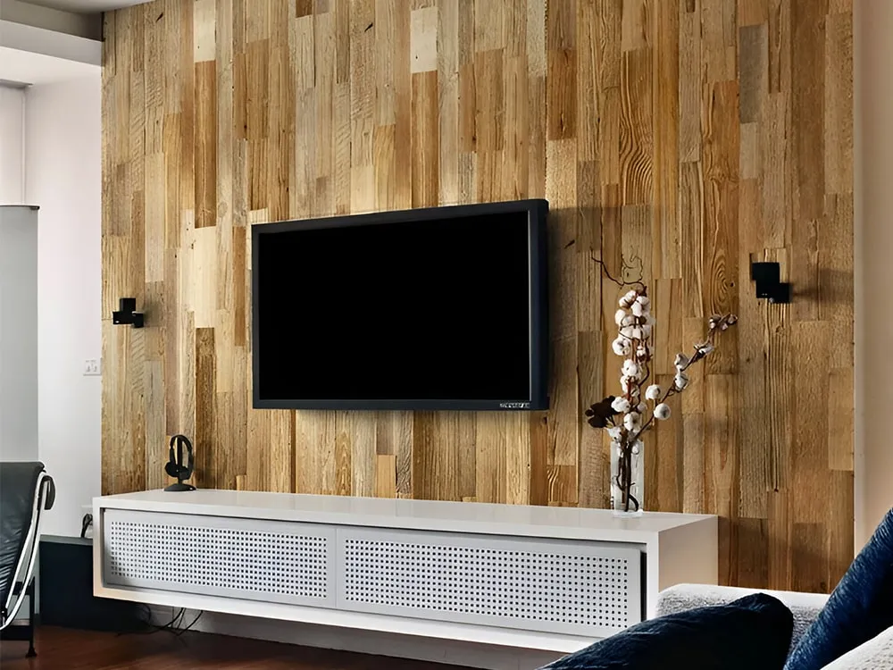 Brushed Wooden Wall Panellings