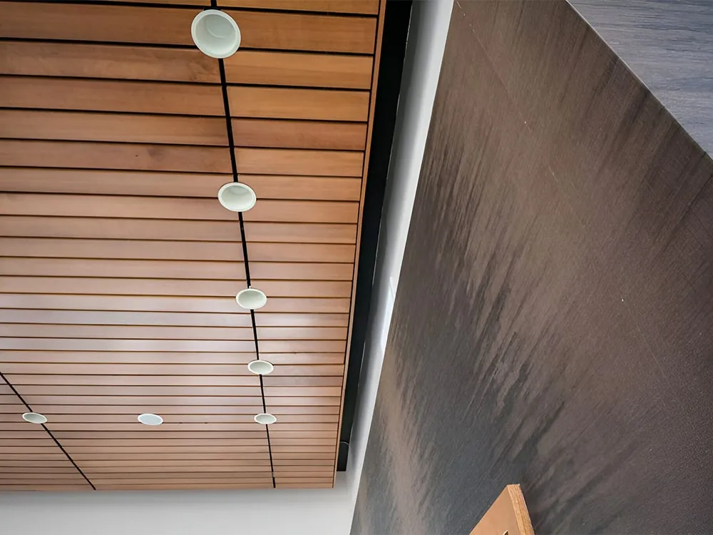 red oak ceiling