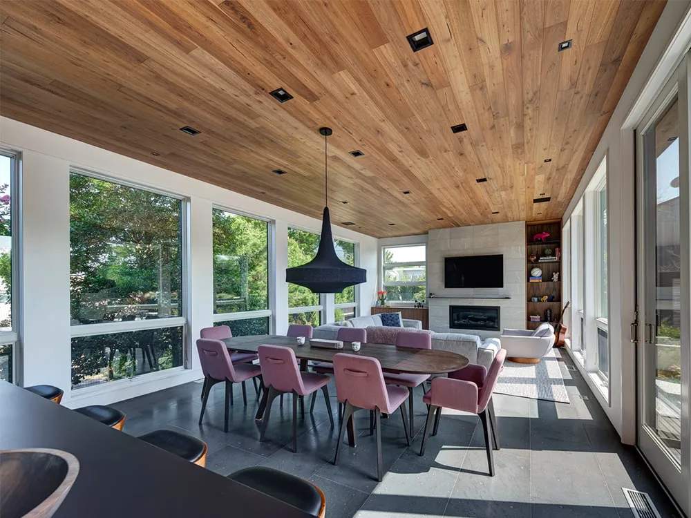 Walnut Wood Ceiling